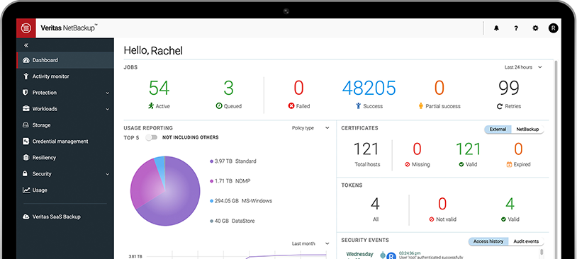 Veritas Netbackup Console